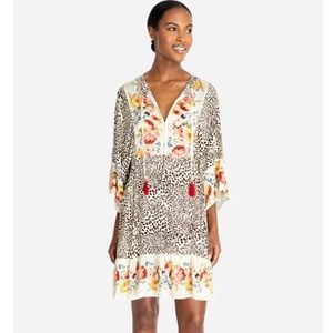 JOHNNY WAS Oksana Panel Short Cover Up